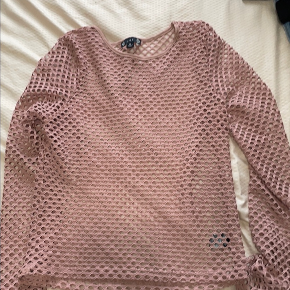 Mesh blush top